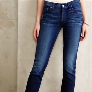 7 For All Mankind 24 Kimmie Straight Leg Dark Wash Women's Jeans Size 24